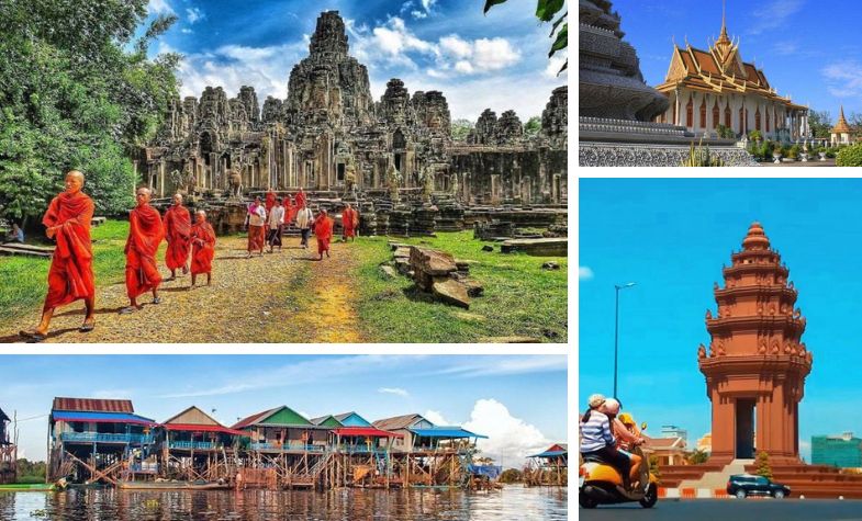Cambodia tourist places: Laos, Vietnam, Cambodia ititnerary